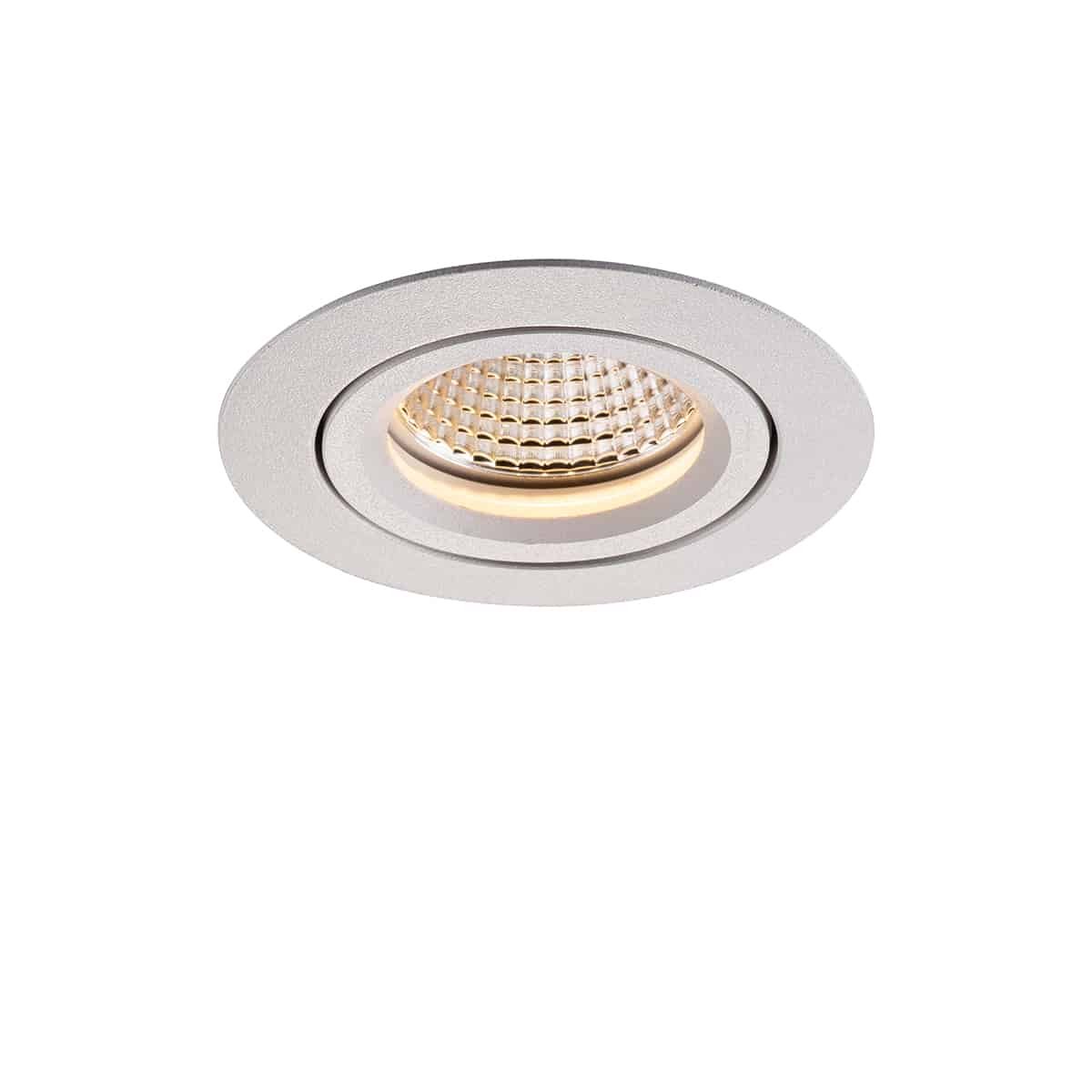 Einbau-Downlight Swing 68, mit RIDL 8, mit Spannfedern, DALI, weiss, 20°, 2700 K