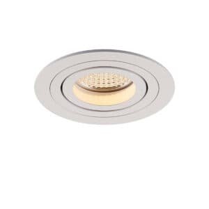 Einbau-Downlight Twist 80 Plan, mit RIDL 13, mit Spannfedern, DALI, weiss, 38°, 4000 K